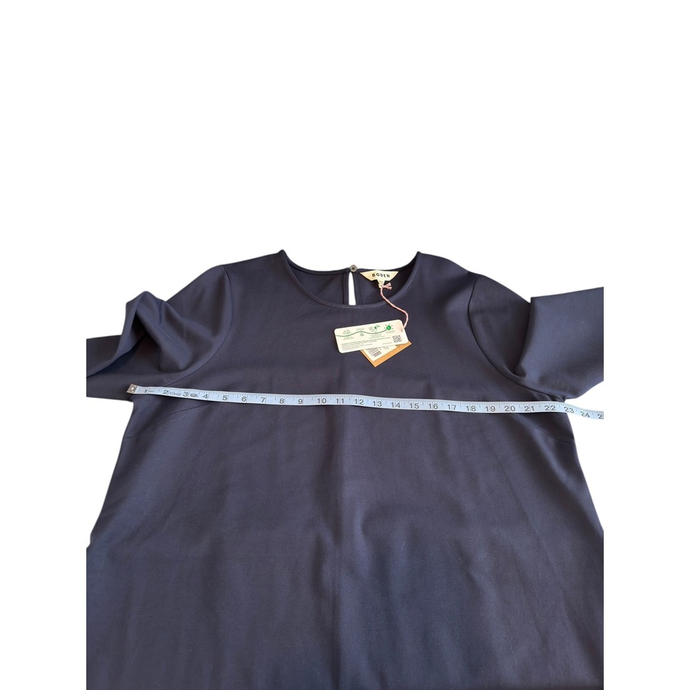 Boden Violet Ponte Jersey Shift Dress Blue Long‎ Sleeve Work Office Size 16/18 - Picture 10 of 12